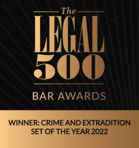 Legal 500 - Winner 'Crime and Extradition Set of the Year' 2022